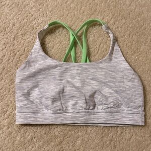 lululemon Wee are from Space Nimbus Battleship Energy Sports Bra green 6
